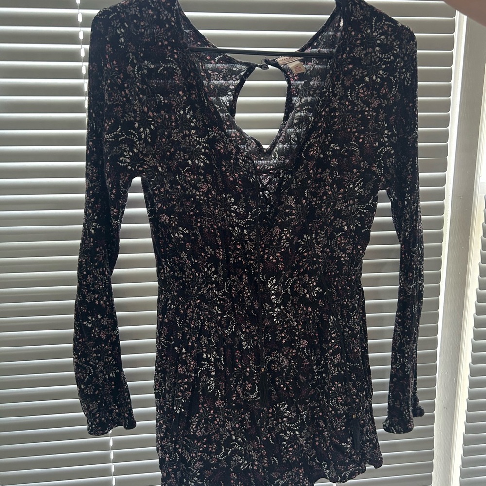 Cape Juby Black Floral Jumpsuit